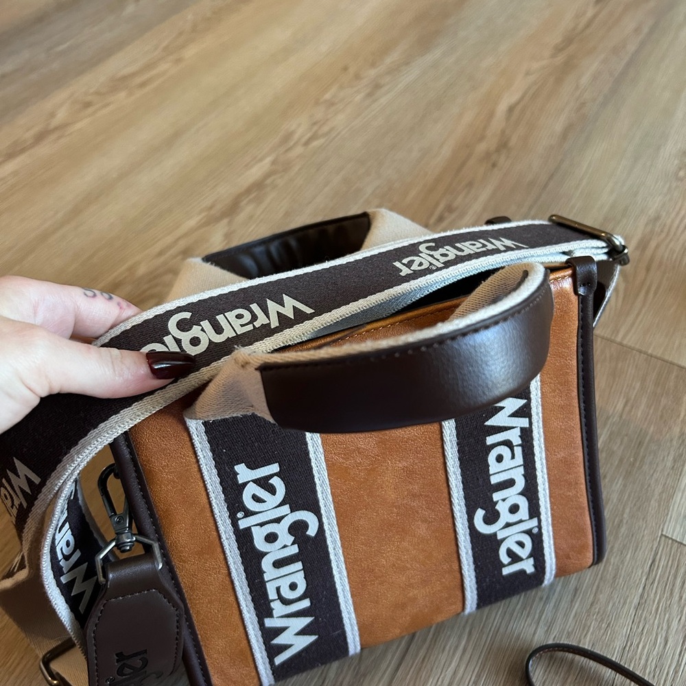 Wrangler Brown and Black Tote Bag